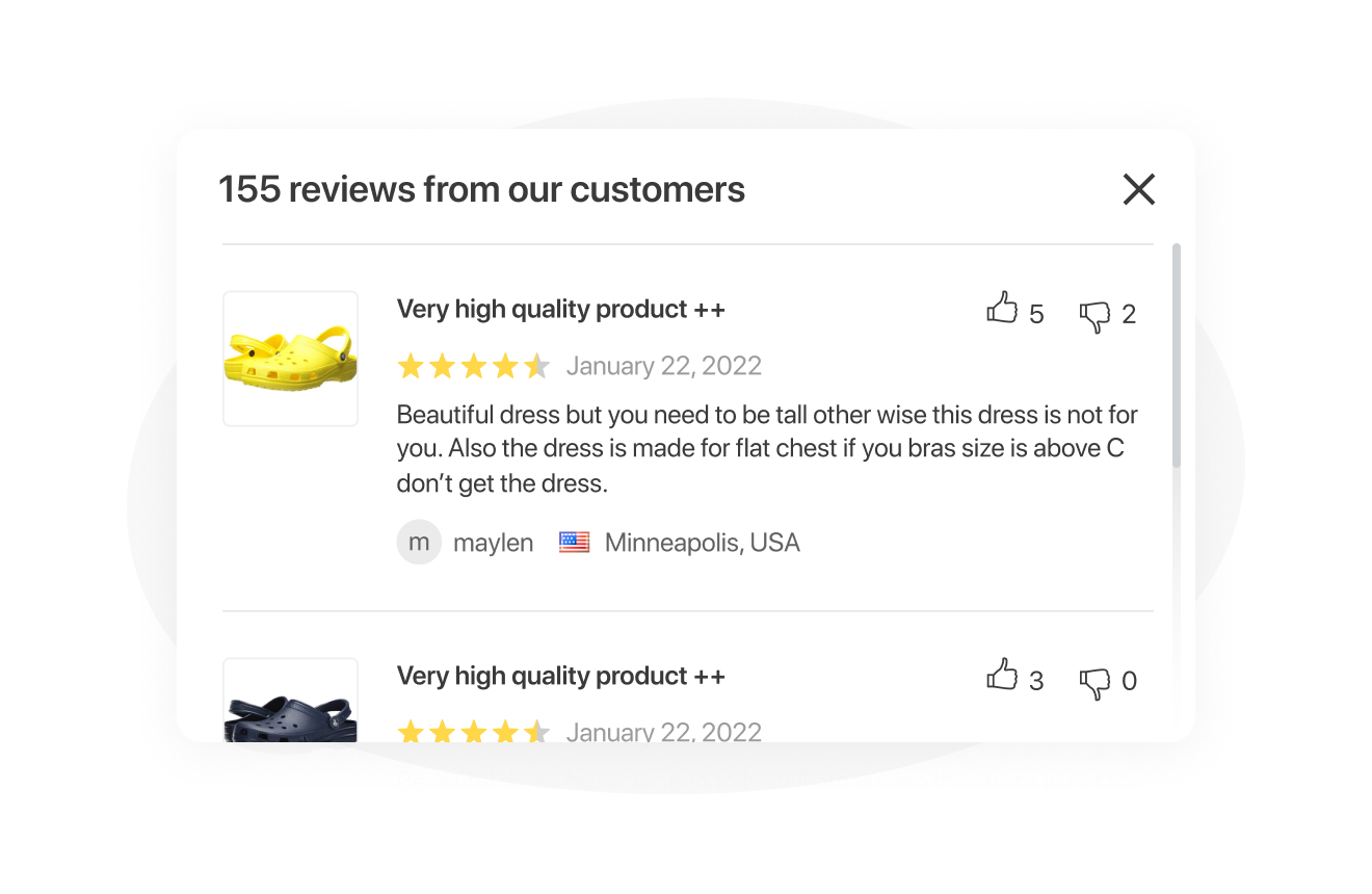 shopify review widgets